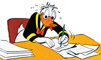 writing Donald
