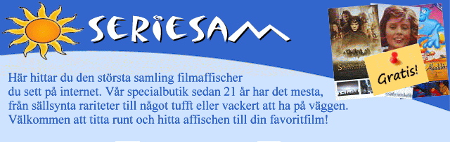 Alla som best�ller f�r v�lja bland fem gratisaffischer, t.ex SAGAN OM RINGEN eller DISNEY.