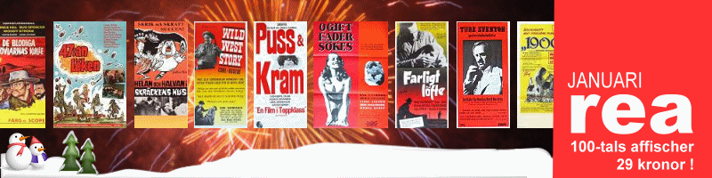 100-tals filmaffischer p� REA 29 kr/st! Seriesamlarna s�ljer och k�per filmaffischer 1917-2010