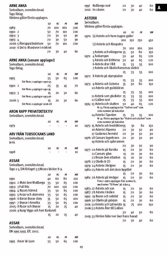 Seriekatalogen sidan 19