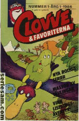 Clovve & favoriterna 1986 nr 1 omslag serier
