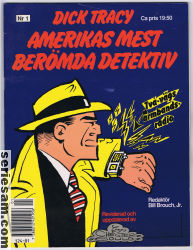 Dick Tracy Amerikas mest berömda detektiv 1991 nr 1 omslag serier