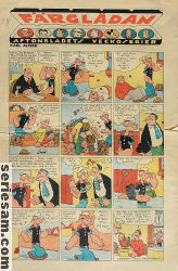 Färglådan Aftonbladets veckoserier 1937 nr 13 omslag serier