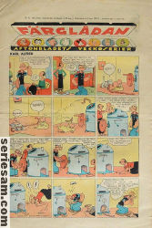 Färglådan Aftonbladets veckoserier 1937 nr 35 omslag serier