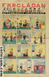 Färglådan Aftonbladets veckoserier 1937 nr 9 omslag serier