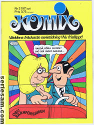 Komix 1971 nr 2 omslag serier