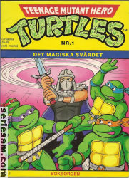 Teenage Mutant Hero Turtles Bokborgen 1991 nr 1 omslag serier