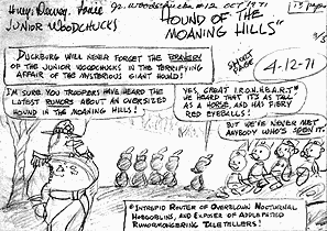 Hound of the Moaning Hills, script panel 1.1