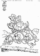 walruses pulling sled [inked]