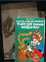Tunn glasklar plastficka för Kalle Ankas pocket och små krigstidningar