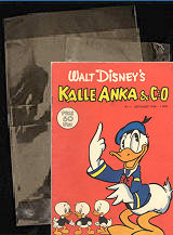 Tunn arkivsäker glasklar plastficka för serietidningar som Kalle Anka
