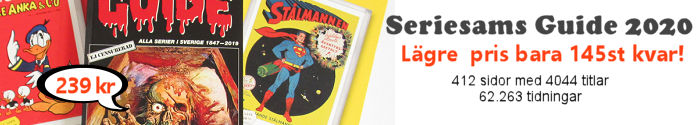 Köp vår senaste bok SERIESAM'S GUIDE som värderar alla serier i Sverige 1907-2020
