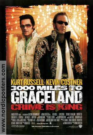 3000 Miles to Graceland 2001 poster Kurt Russell Kevin Costner Demian Lichtenstein Hitta mer: Elvis Presley