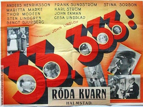 33333 1936 poster Anders Henrikson Thor Modéen Maritta Marke