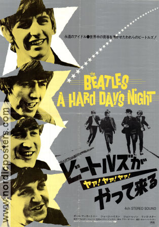 A Hard Day´s Night 1964 poster Beatles John Lennon Wilfrid Brambell Richard Lester