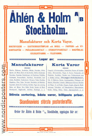 Åhlén och Holm Stockholm 1916 affisch Hitta mer: Boktryckeri
