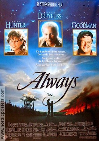 Always 1989 poster Holly Hunter John Goodman Richard Dreyfuss Steven Spielberg Romantik Flyg