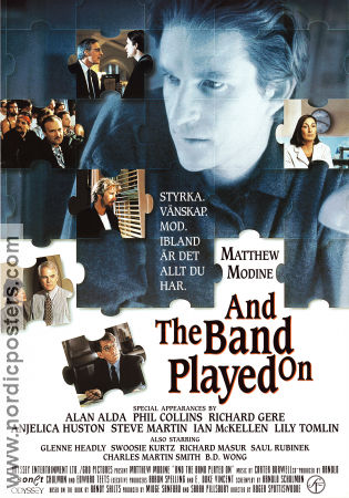 And the Band Played On 1993 poster Alan Alda Matthew Modine Patrick Bauchau Roger Spottiswoode