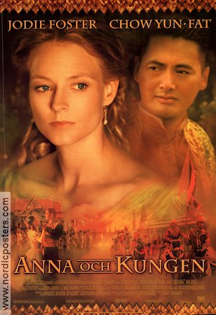 Anna och Kungen 1999 poster Jodie Foster Chow Yun Fat Bai Ling Andy Tennant Asien