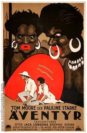 Äventyr 1925 poster Tom Moore Pauline Starke Victor Fleming