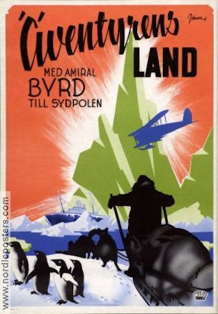 Äventyrens land 1947 poster Richard Byrd Dokumentärer