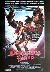Barbarernas hämnd 1985 poster Arnold Schwarzenegger Brigitte Nielsen Hitta mer: Conan