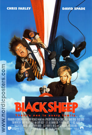 Black Sheep 1996 poster Chris Farley David Spade Tim Matheson Penelope Spheeris