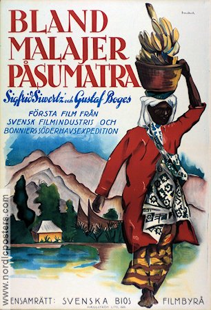 Bland Malajer på Sumatra 1925 poster Sigfrid Siwertz Dokumentärer