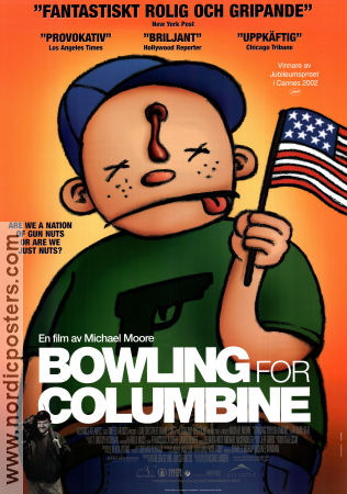 Bowling for Columbine 2002 poster Michael Moore Dokumentärer Vapen