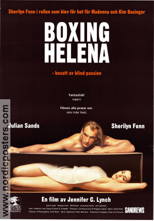 Boxing Helena 1993 poster Julian Sands Sherilyn Fenn Bill Paxton Jennifer Lynch