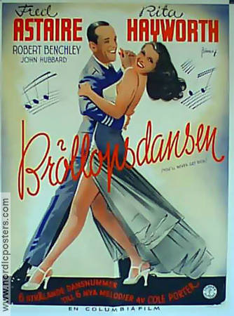 Bröllopsdansen 1941 poster Fred Astaire Rita Hayworth