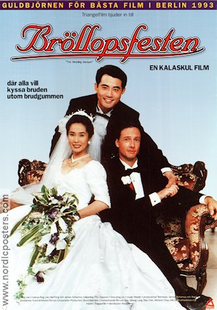 Bröllopsfesten 1993 poster Winston Chao May Chin Ah-Lei Gua Ang Lee Filmen från: Taiwan