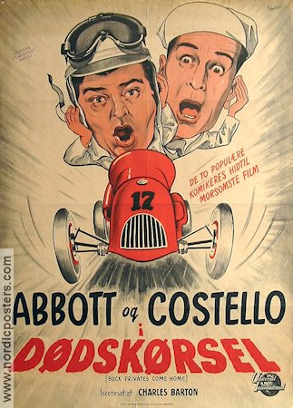 Buck Privates Come Home 1947 poster Abbott and Costello Abbott och Costello Bilar och racing