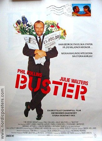 Buster 1988 poster Phil Collins Julie Walters Kändisar