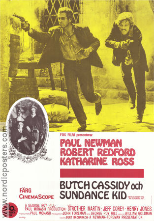 Butch Cassidy and the Sundance Kid 1969 poster Paul Newman Robert Redford Katharine Ross George Roy Hill