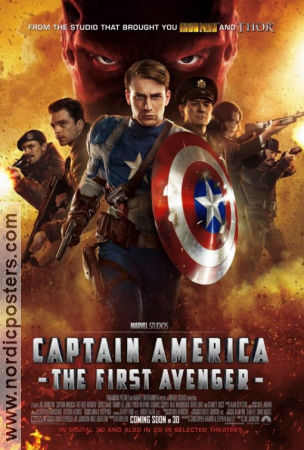 Captain America The First Avenger 2011 poster Chris Evans Hugo Weaving Tommy Lee Jones Joe Johnston Hitta mer: Marvel