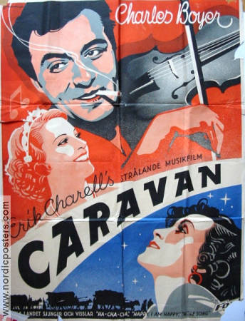 Caravan 1934 poster Charles Boyer Annabella Erik Charell Musikaler