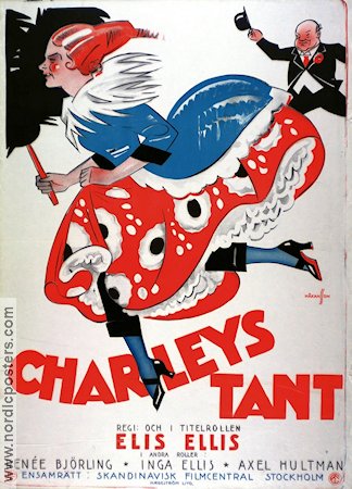 Charleys tant 1926 poster Elis Ellis