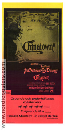 Chinatown 1974 poster Jack Nicholson Faye Dunaway Roman Polanski Rökning