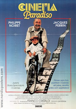 Cinema Paradiso 1988 poster Philippe Noiret Giuseppe Tornatore Cyklar