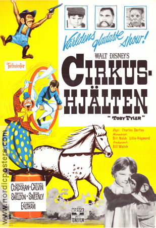 Cirkushjälten 1960 poster Kevin Corcoran Henry Calvin Gene Sheldon Charles Barton Cirkus