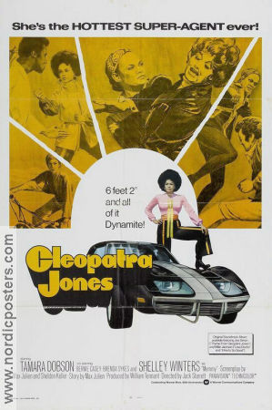 Cleopatra Jones 1973 poster Tamara Dobson Bernie Casey Shelley Winters Jack Starrett Hitta mer: Large poster Black Cast Bilar och racing Agenter