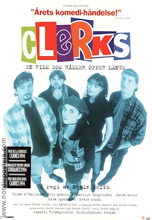 Clerks 1994 poster Brian O´Halloran Jeff Anderson Marilyn Ghigliotti Kevin Smith