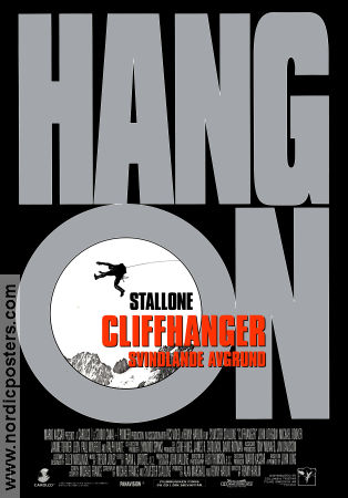 Cliffhanger 1993 poster Sylvester Stallone John Lithgow Michael Rooker Renny Harlin Berg