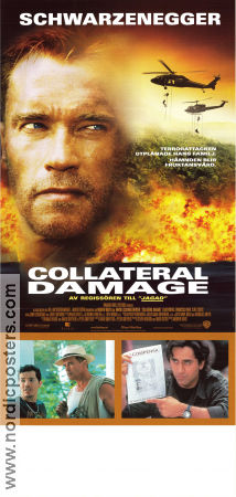 Collateral Damage 2002 poster Arnold Schwarzenegger John Leguizamo Francesca Neri Andrew Davis