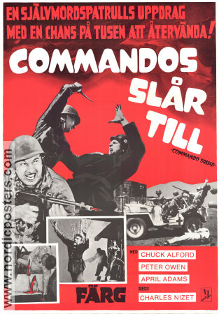 Commandos slår till 1969 poster Chuck Alford Peter Owen Charles Nizet Hitta mer: Nazi