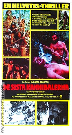 De sista kannibalerna 1978 poster Ruggero Deodato Kultfilmer