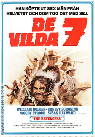 De vilda 7 1972 poster William Holden Ernest Borgnine Woody Strode Daniel Mann