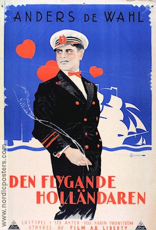 Den flygande holländaren 1925 poster Anders de Wahl