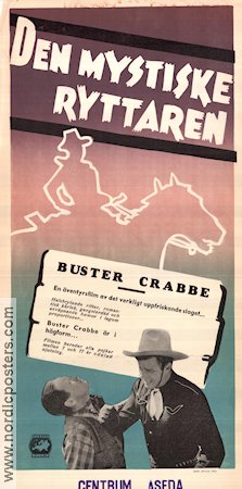 Den mystiske ryttaren 1942 poster Buster Crabbe